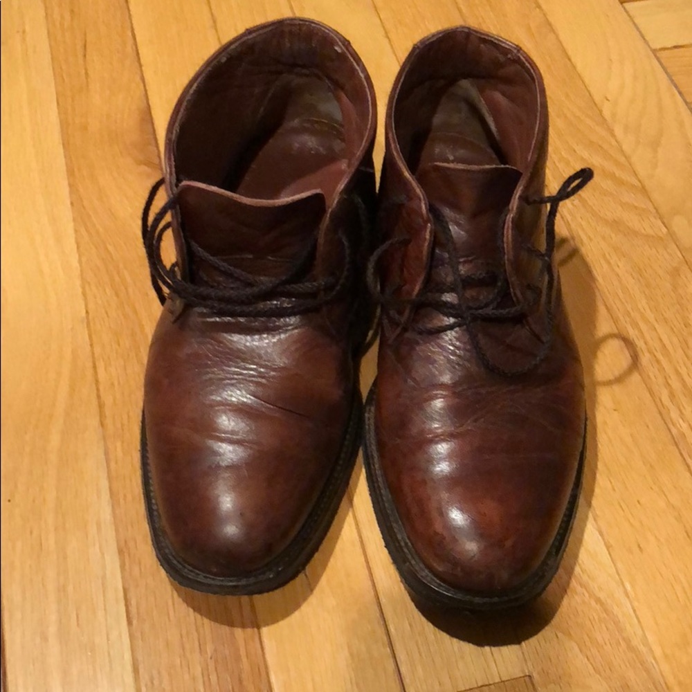 Johnston&Murphy Brown Boots w/ Memory Foam-Size 9M